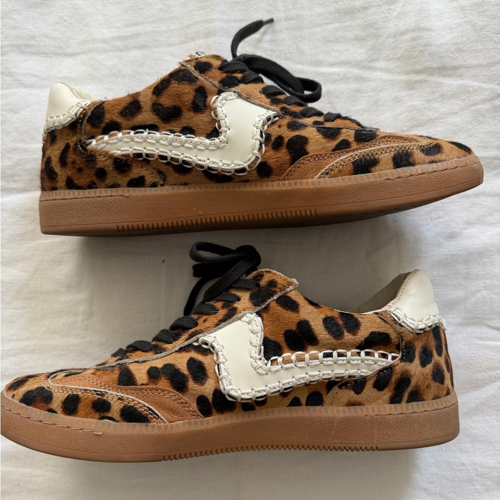 Dolce Vita Notice Stitch in Dark Leopard Calf Hair Size 8.5